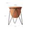 Hello Honey® 8.5" Terra Cotta Pot With Metal Stand Set
